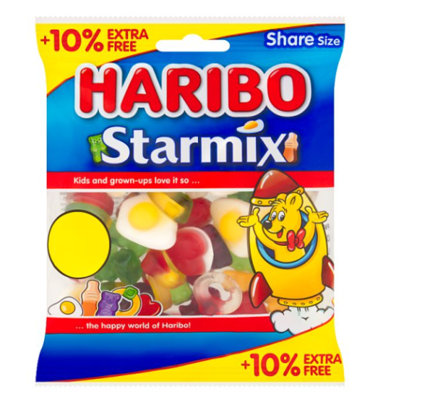 HARIBO Starmix Fruit & Cola Flavour Jelly & Foam Sweets Sharing Bag